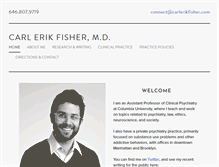 Tablet Screenshot of carlerikfisher.com